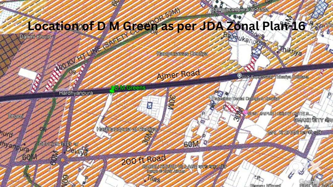 150 SqYd E-Facing JDA + RERA Apd. Plot Near 300 ft Main Ajmer Road