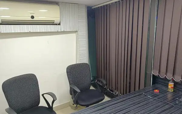Fully furnished with Centralised ac office available for rent